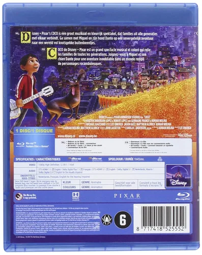 Vista 2 de Coco [Blu-Ray] [Libre de región] (audio en inglés. subtítulos en inglés)
