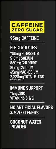Vista 5 de BODYARMOR Paquetes de electrolitos Flash IV con cafeína, paquete variado de frambuesa azul y bayas de dragón, mezcla de bebida energética sin