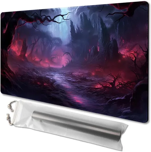 Vista 28 de MTG - Tapete de juego tamaño 24 x 14 pulgadas, bolsas de almacenamiento gratuitas, respaldo antideslizante, impresión, ideal para entusiastas