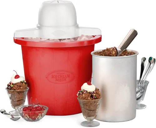 Vista 19 de Nostalgia Máquina Eléctrica de Helados – Estilo Salón, Máquina de Helado Suave a la Antigua Hace Yogur Congelado o Gelato en Minutos - Divertido