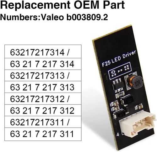 Vista 5 de TRISCO valeo b003809.2 Placa de reparación de luz LED de repuesto, placa de luz trasera LED, chip de luz trasera compatible para 2011 a 2015