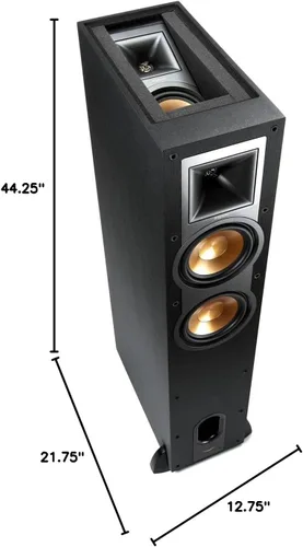 Vista 9 de Klipsch Reference R-26FA Altavoz de pie, negro, par