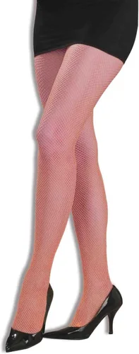 Vista 2 de 80's Neon fishnet medias disfraz accesorio, Anaranjado, 1, 1