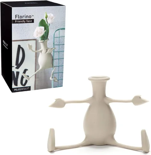 Vista 8 de Florino - Jarrón moderno para decoración del hogar, regalos únicos por Peleg Design (Menta)