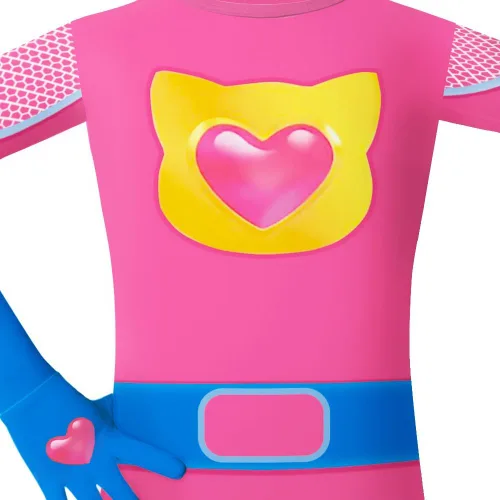 Vista 5 de Pitevotur Disfraz de gatitos para niños, máscara de gatitos, cosplay, overol de Halloween