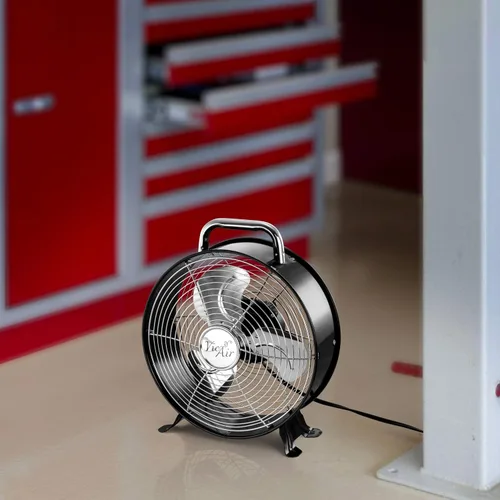 Vista 10 de Vie Air Ventilador de tambor de metal duradero de doble velocidad potente y silencioso de alta velocidad, 12 pulgadas de ancho