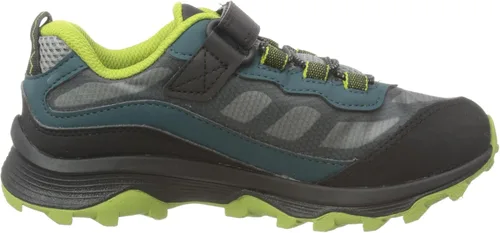 Vista 4 de Merrell Moab Speed - Tenis de senderismo impermeables con cierre alternativo bajo para niños