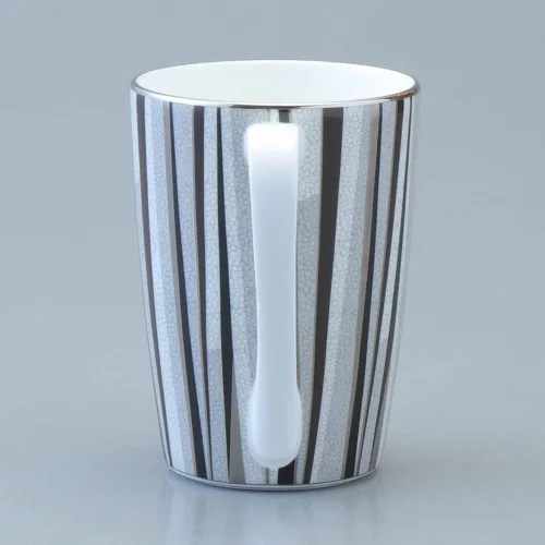 Vista 3 de Narumi 50994-2731 Shagreen, 12.8 fl oz (380 cc), negro, patrón moderno y simple, regalo del día del padre, caja de regalo incluida