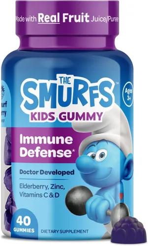 Vista 15 de Smurfs Kids Gomitas Calmantes Gomitas Calmantes para Niños con Melisa y L-Teanina Hechas con Fruta Real Desarrollado por Doctores Sin