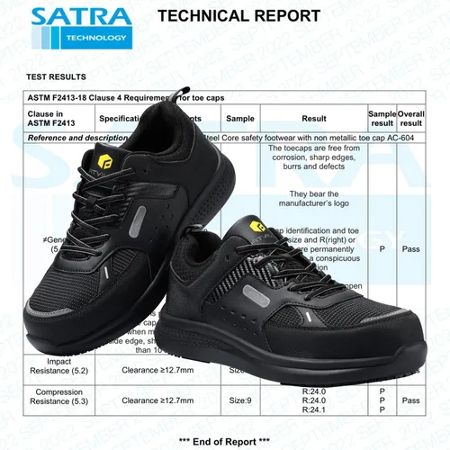 Vista 2 de FitVille Zapatos de trabajo extra anchos para hombres con punta de acero compuesto antideslizante zapatos de trabajo impermeables ligeros-SteelCore