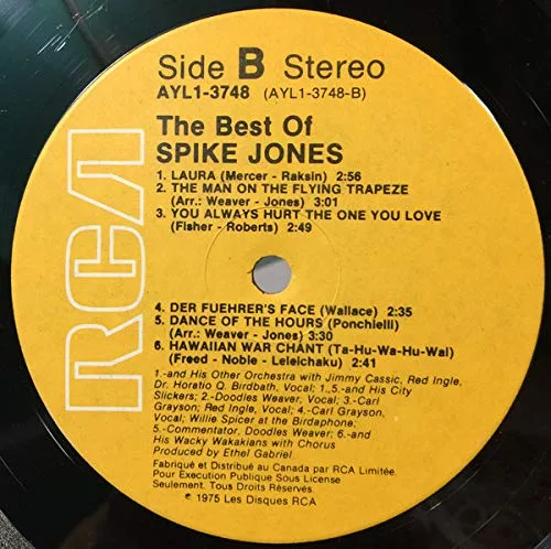 Vista 3 de The Best of Spike Jones and His City Slickers Record Album RPM , Stereo Release from 1975 on the RCA Records label , Classic Comedy as heard on the