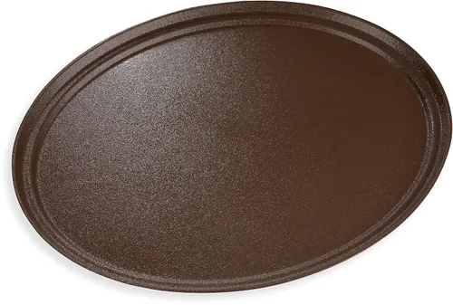 Vista 2 de Carlisle FoodService Products 2700GR2076 Griptite 2 - Bandeja ovalada para servir, 27 x 22 pulgadas, marrón (paquete de 6)