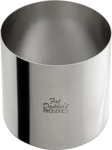 Vista 34 de Fat Daddio's Anillo redondo de acero inoxidable para pasteles y pastelería, 3 x 2 pulgadas