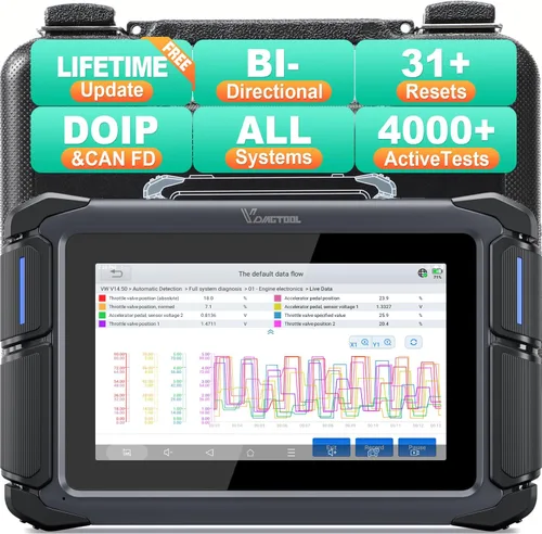 Vista 10 de VDIAGTOOL Herramienta de escaneo bidireccional VD70, herramienta de diagnóstico de escáner OBD2 con codificación ECU, más de 36 restablecimientos