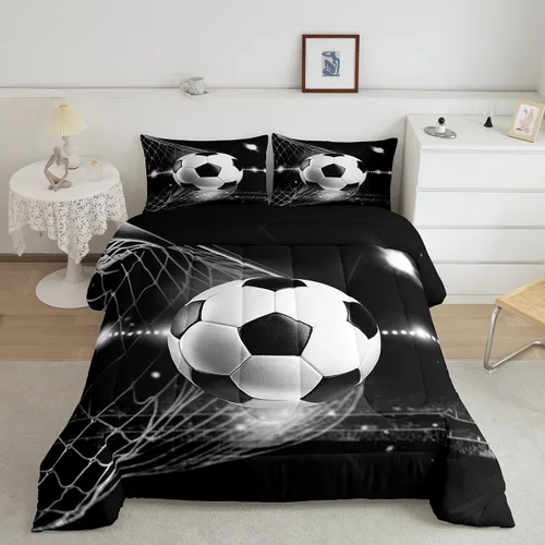 Vista 18 de Feelyou Juego de ropa de cama de sirena suave para niños y niñas, juego de edredón de escamas de peces oceánicos, tamaño individual, edredón