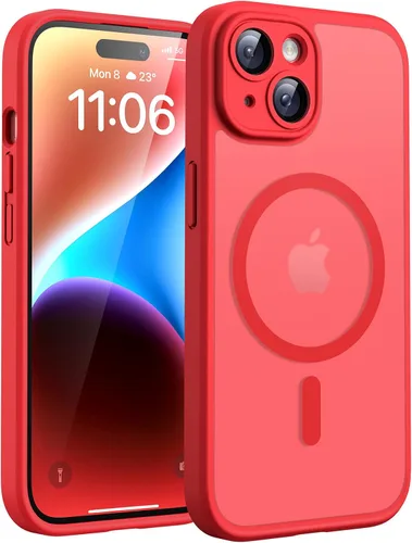 Vista 16 de TOCOL Funda para iPhone 11, compatible con Magsafe, protección completa de cámara, imanes integrados, protección contra caídas, funda translúcida