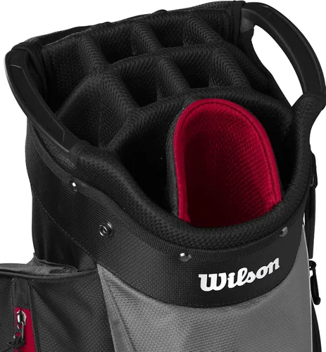 Vista 3 de Wilson Bolsa de Carrito de Golf Feather - Negro/Gris/Rojo
