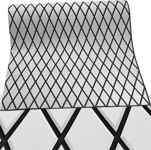 Vista 30 de 102.3" X 45.2" pulgadas, patrón de diamante, cubierta marina autoadhesiva, suelo de barco, cubierta de espuma EVA marina, antideslizante, para Gris