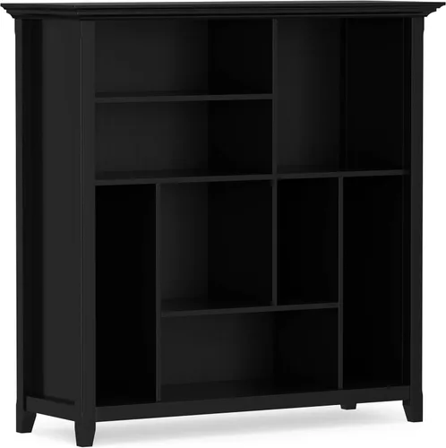 Vista 16 de SIMPLIHOME Warm Shaker 36" gabinete de madera maciza en marrón dorado claro