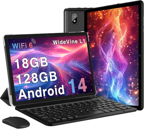 Vista 7 de DMOAO Tablet 2025 Tablet Android 14 de 11 pulgadas con 128 GB + 20 GB de almacenamiento grande, Octa-Core 2.0Ghz, 8000mAh, carga rápida de 18 W