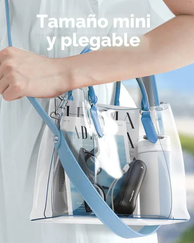 Vista 3 de SWEETFULL Ventilador de Nebulización Portátil, Ventiladores Nebulizadores Personales de Mano, Ventilador Pequeño Recargable, Mini Rociador de Agua