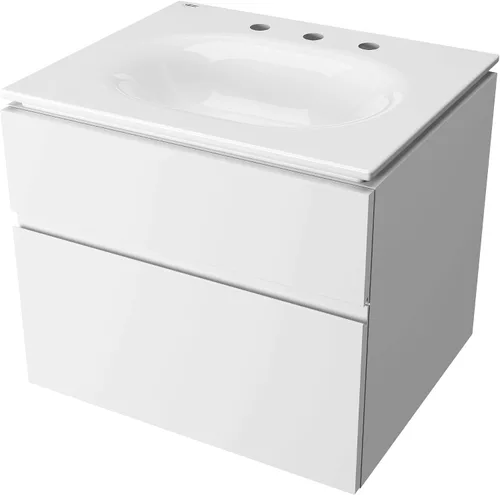 Vista 10 de American Standard 1297008.020 Studio S 24 - Fregadero de tocador - Centro de 8 pulgadas, color blanco