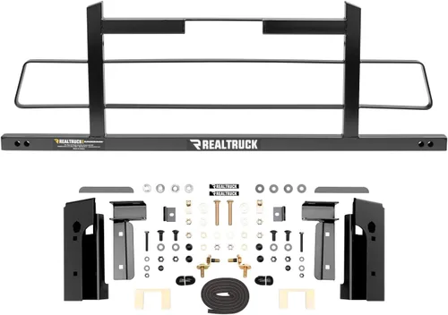 Vista 21 de RealTruck BACKRACK - Marco de estante de media lamas + kit de herramientas para uso con caja de herramientas de 21 pulgadas, combo Negro, sin