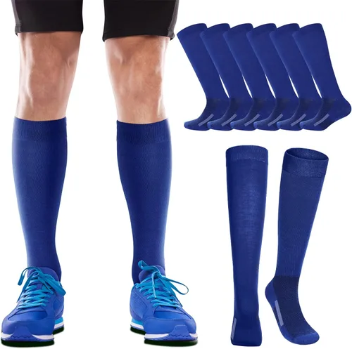 Vista 6 de Haysandy 12 pares de calcetines juveniles a granel para fútbol, fútbol, sóftbol, béisbol para niñas atléticas, niños, jóvenes y adultos, deportes