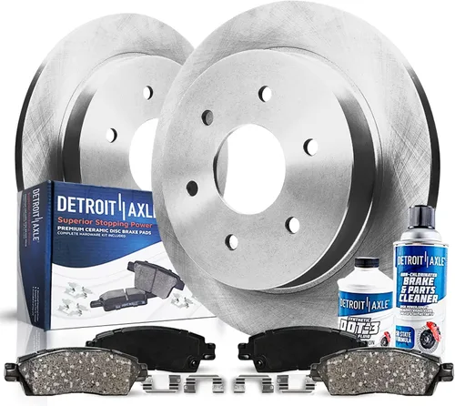 Vista 22 de Detroit Axle - Kit de freno delantero de 6 piezas para Honda CR-V 2002, 2003, 2004, rotores de freno de disco, pastillas de freno de cerámica