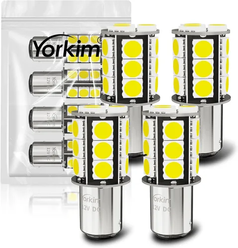 Vista 8 de Yorkim - Bombilla LED 194 ámbar, libre de error Canbus, 3-SMD 2835, T10 ámbar para interior, para luz de techo, mapa, puerta, cortesía, matrícula
