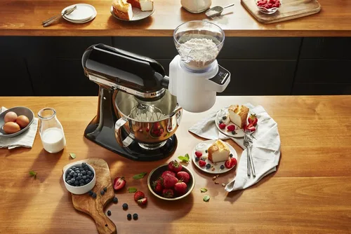 Vista 3 de KitchenAid KSMSFTA - Tamiz + accesorio de balanza, 4 tazas, color blanco