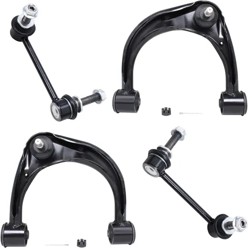 Vista 25 de Detroit Axle - 4 piezas de brazos de control traseros para Ford C-Max, Focus, Mazda 3 5, Volvo C30, C70, S40, V50, 4 brazos de control superiores e