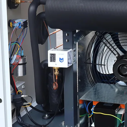 Vista 9 de KAPA Secador de aire refrigerado para compresores de 15 HP y 20 HP, 84.7CFM, sistemas de aire comprimido, 1 fase 110 V