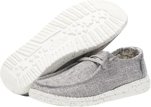 Vista 3 de Hey Dude Wendy Chambray - Zapatos para mujer, mocasines con cordones para mujer, cómodos y ligeros