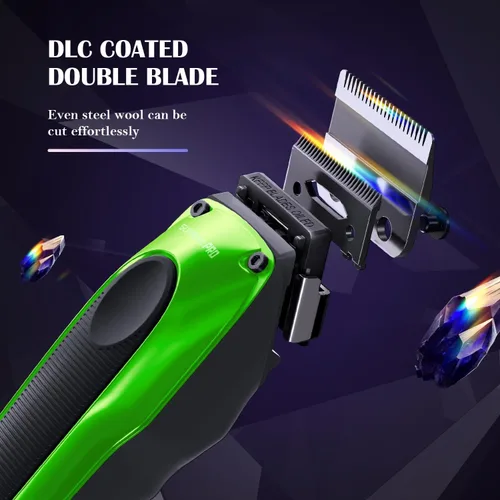 Vista 3 de SUPRENT PRO Cortapelos profesionales para hombres, motor sin escobillas de alto par y hoja desmontable, juego de recortadora de pelo inalámbrica
