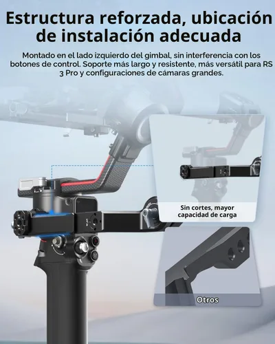 Vista 6 de SmallRig Mango Eslinga Empuñadura de Cardán para DJI RS 2 / RSC 2 / RS 3 / RS 3 Pro/RS 3 Mini/RS 4 / RS 4 Pro/RS 4 Mini, Empuñadura Ajustable