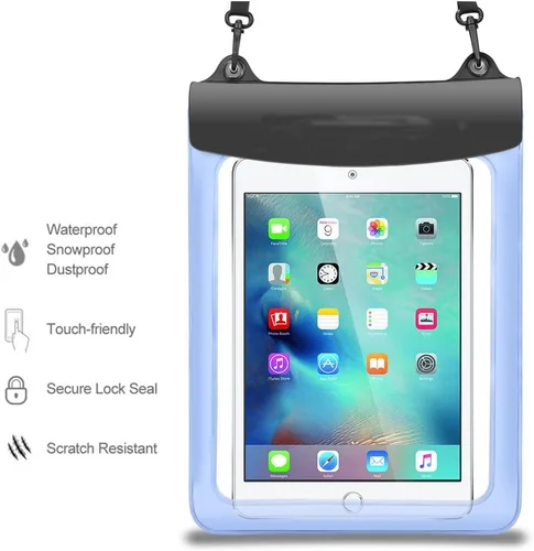 Vista 2 de Funda impermeable universal para tableta de 9.7 a 11 pulgadas, bolsa seca para iPad 10.2 10.9, iPad Air 10.9, iPad Pro 11, Samsung Galaxy Microsoft