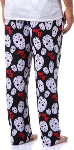 Vista 4 de Friday The 13th - Pantalones de pijama para dormir con máscara de Jason Voorhees para hombre