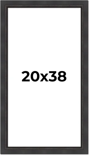 Vista 157 de Poster Palooza Marco de 5 x 5 pulgadas, color negro, cuerda biselada, marco de madera maciza, ancho de moldeo de 2 pulgadas, con plexiglás acrílico