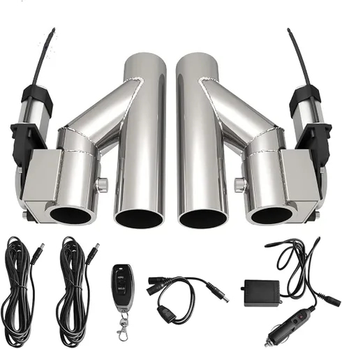 Vista 2 de Kit de tubo de escape SPELAB de 2.0 pulgadas de acero inoxidable