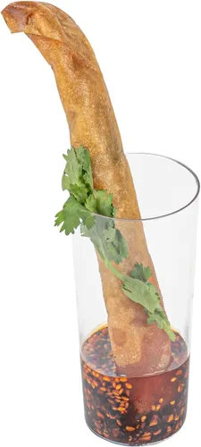 Vista 8 de Restaurantware Vasos de postre de 5 onzas, 100 vasos de cóctel de plástico desechables, duraderos y sostenibles, de plástico transparente