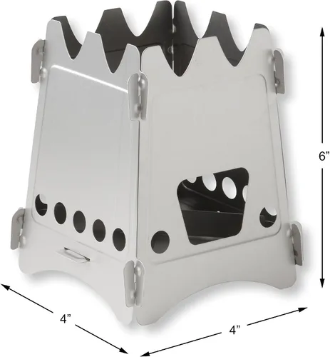 Vista 2 de Emberlit Diseño compacto UL de titanio, perfecto para supervivencia, campamento, caza y preparación de emergencia, 5.45 onzas