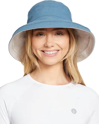 Vista 10 de Solbari Sombrero de Sol para Vacaciones para Mujer UPF 50+ Plegable Sombrero de Protección UV Solar con Ala de Cobertura Completa, Reversible