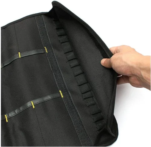 Vista 2 de Bolsa de herramientas portátil impermeable Destornillador Bolsa de rollo de herramientas Funda Funda con 22 bolsillos