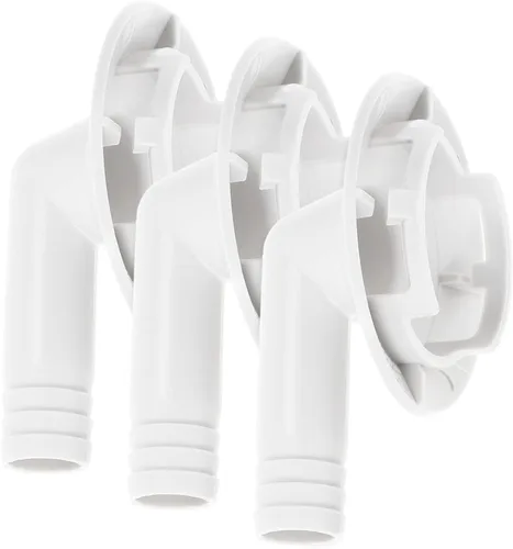 Vista 2 de Ciieeo 3 sets manguera de drenaje codo montaje 1.575 in conector para ventana resistente a la intemperie 3 piezas* 3