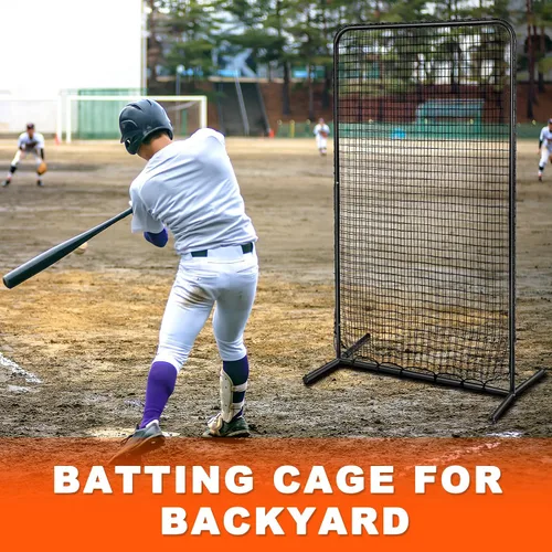 Vista 5 de I Screen Baseball for Batting Cage Baseball Softball Pitching Screen Net Pitcher Protection Pitching Net Protector with Portable Bag for Batting