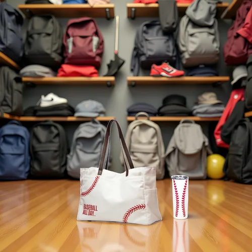 Vista 6 de Bolsa de béisbol y vaso, regalos de béisbol para mujeres, artículos esenciales para madres deportivas (bolsas + taza para beber), accesorios