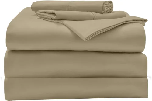Vista 8 de Sábanas de tamaño Queen con cabezal dividido superior para cama ajustable, 800 hilos, 100% algodón egipcio, juego de ropa de cama de 4 piezas