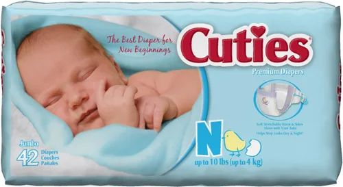 Vista 10 de Cuties, Pañales para bebés, CR2001, 2, 1, 1