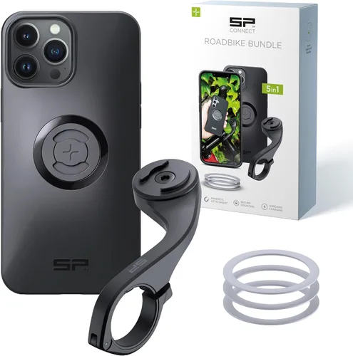Vista 17 de SP CONNECT Paquete de bicicleta de carretera SPC+ Compatible con iPhone 11 Pro/XS/X Negro